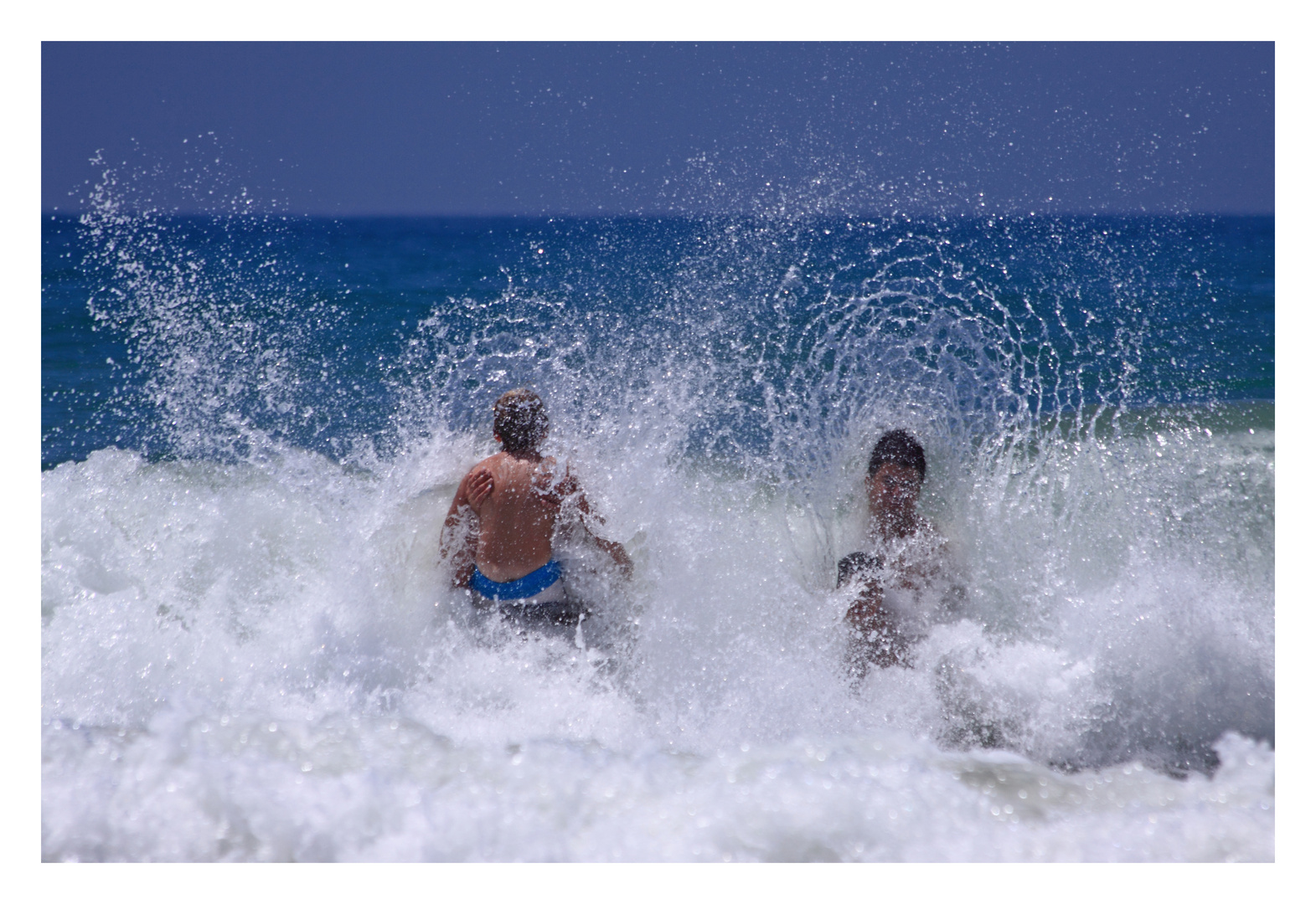 Voll erwischt - Wellen an der Playa la Barrosa