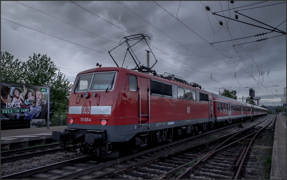 Voll in Fahrt ins Gewitter