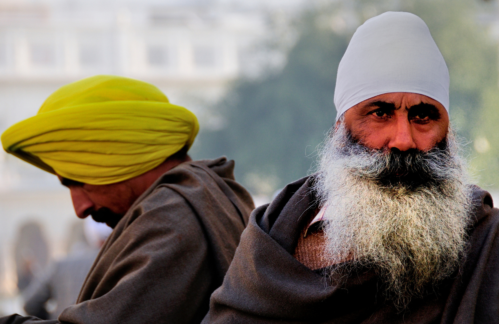 Vollbärtige Sikhs