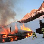 Vollbrand einer Almhütte