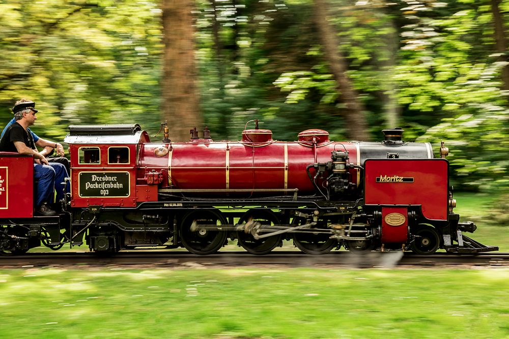 Volldampf mit der Dresdener Parkeisenbahn Foto &amp; Bild