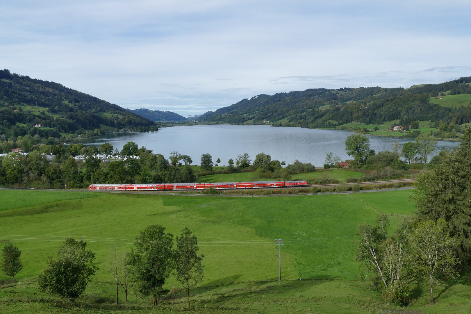 Volle Beitseite am Alpsee