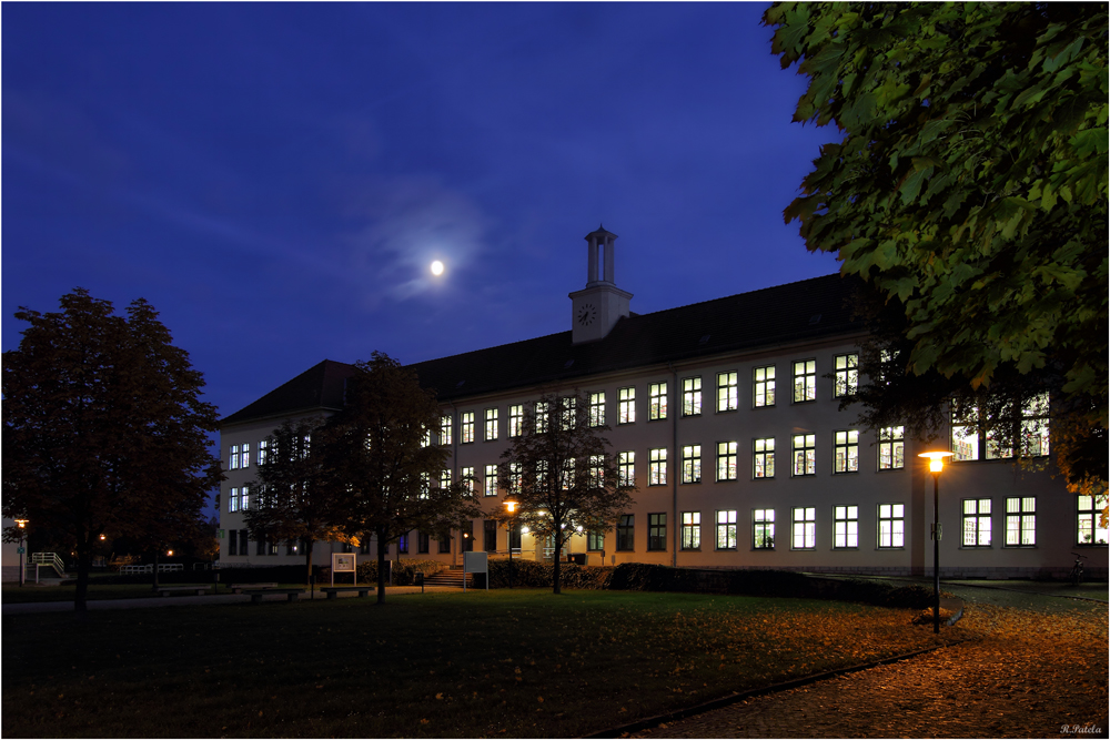 Volle Beleuchtung in der Bibliothek