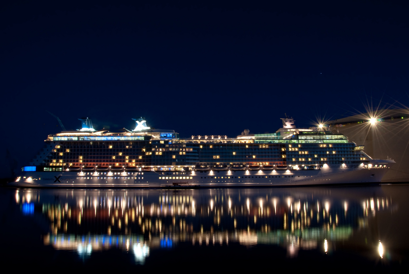 Volle Breitseite von der Celebrity Eclipse