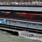 Volle Fahrt voraus - Frachter auf dem Dortmund-Ems-Kanal in Münster