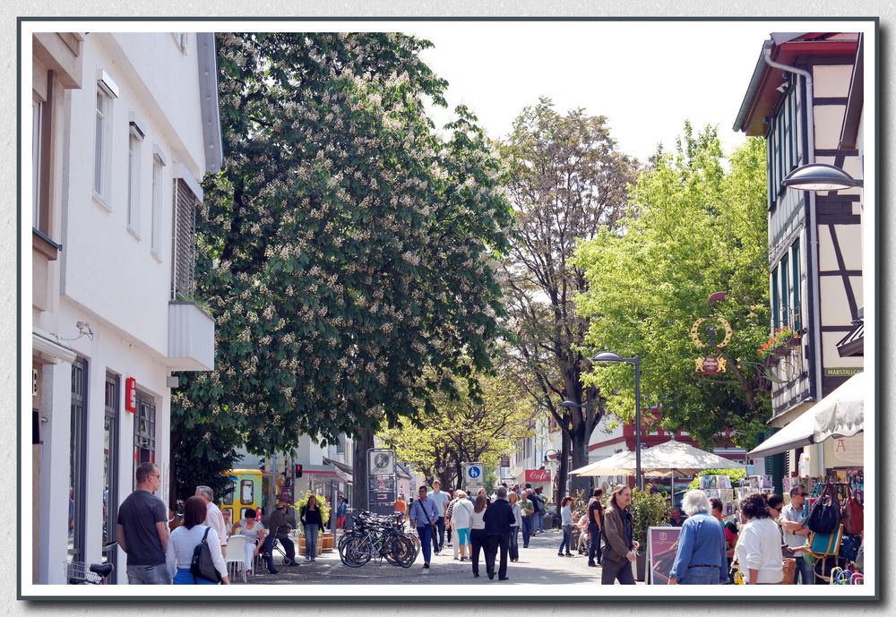 volle Fußgängerzone...