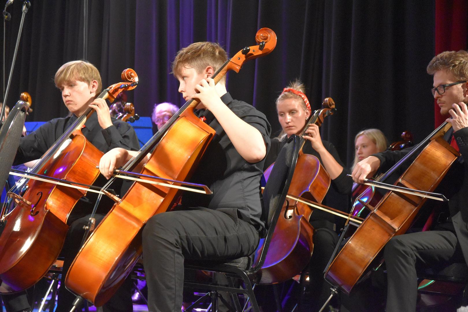 Volle Konzentration beim Musikzieren