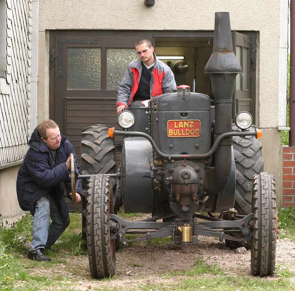 voller körperlicher Einsatz