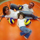 Volleyball-Familie,