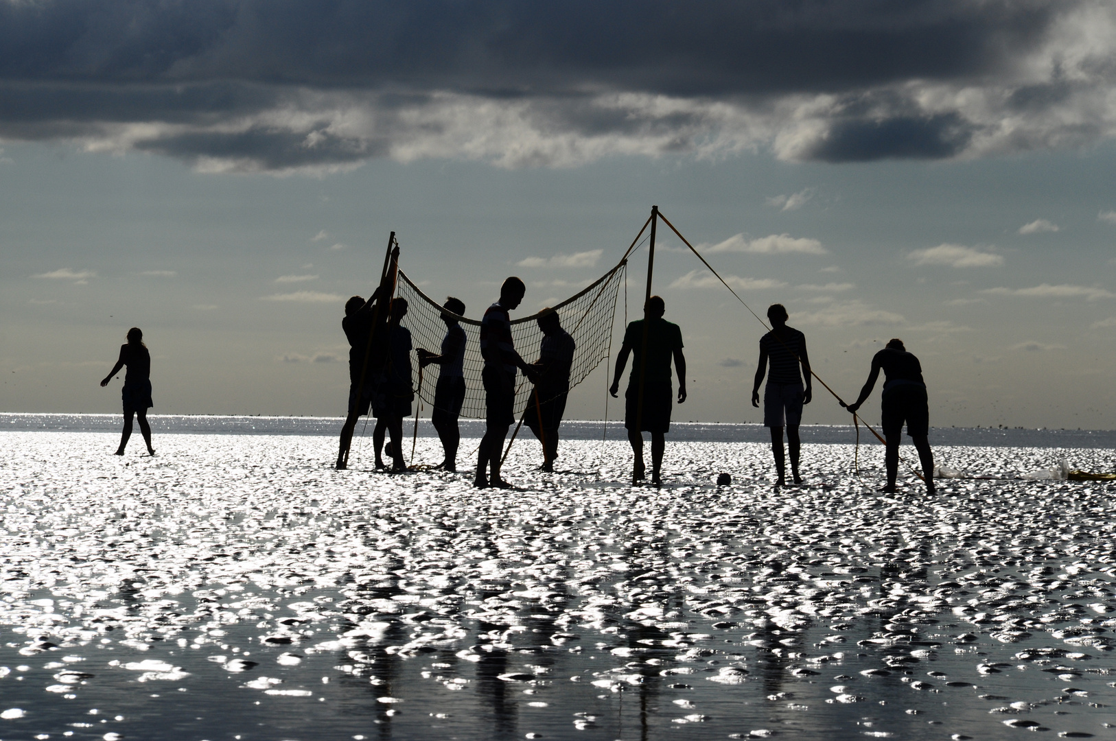 Volleyball in der Waddenzee