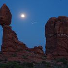 Vollmond am Balanced Rock