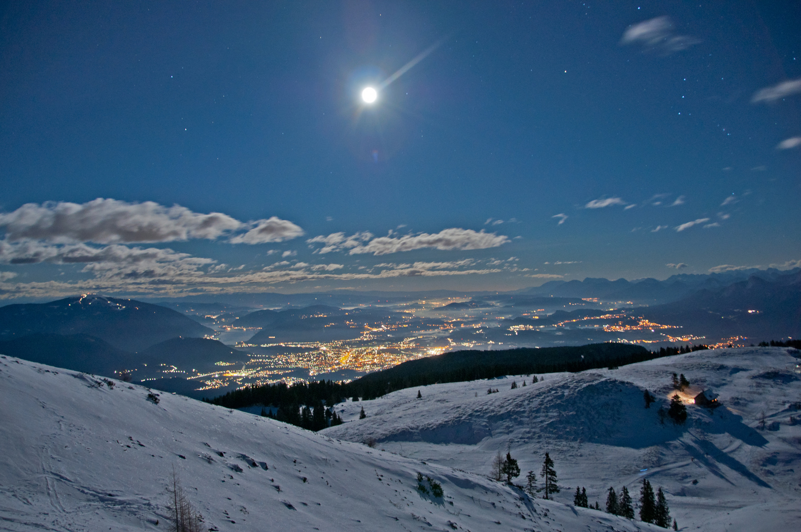 Vollmond am Dobratsch