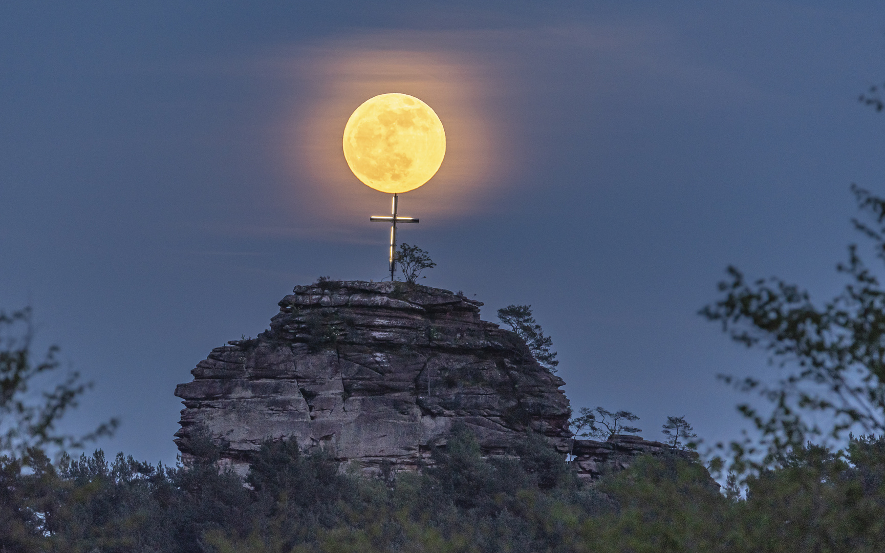 Vollmond am Engelmannfelsen