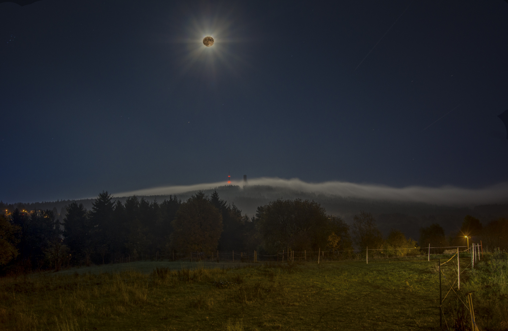 Vollmond am Feldberg (Taunus)