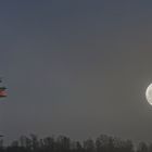 Vollmond am Fernsehturm Göttingen