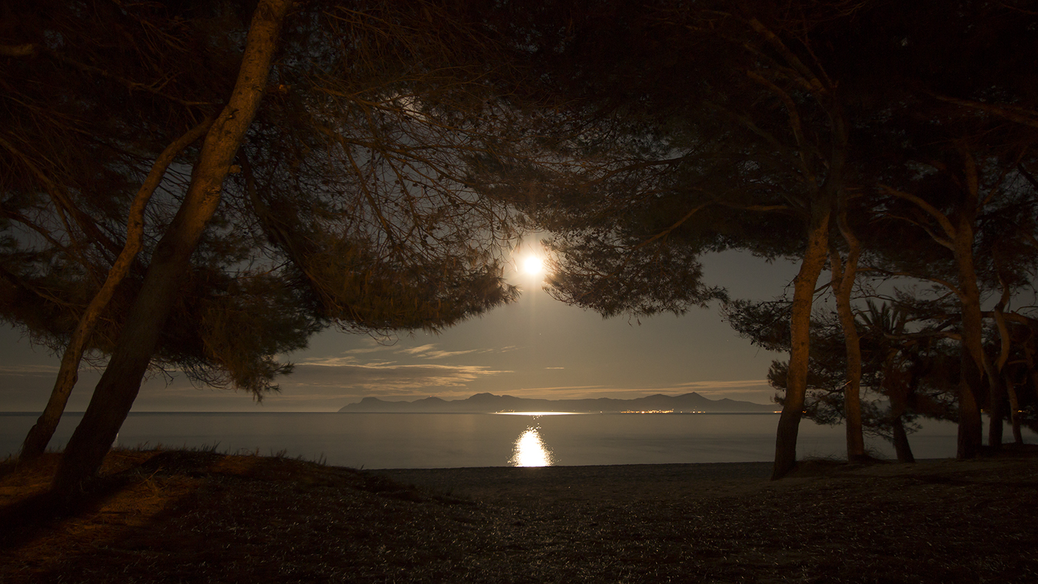 Vollmond am Meer