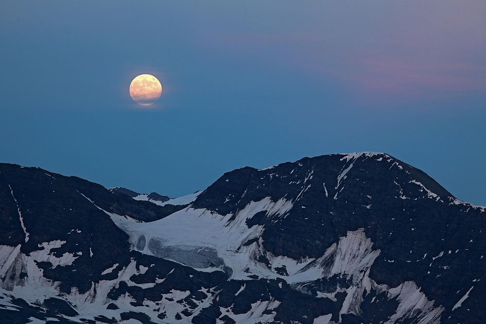 Vollmond am Ortler