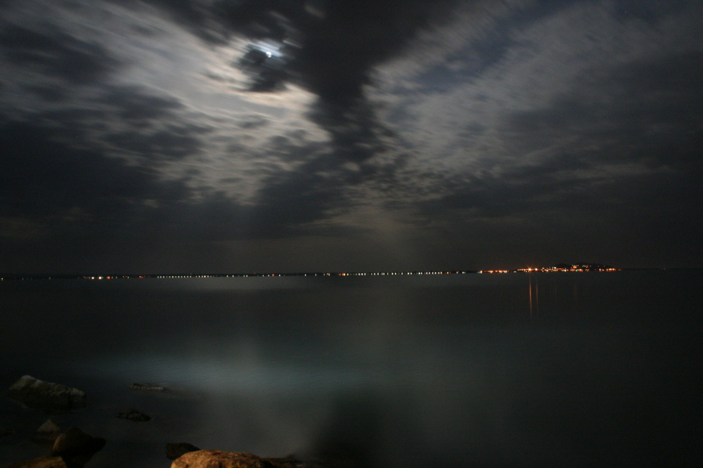 Vollmond am Plattensee