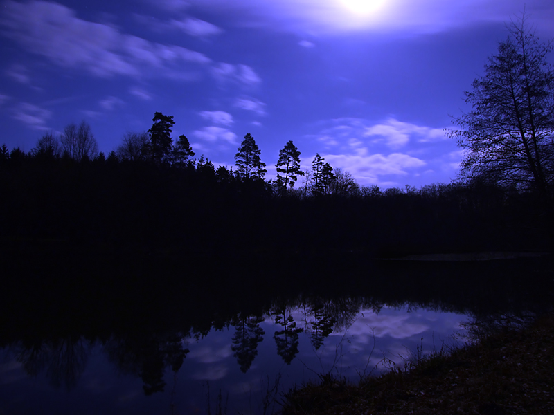 Vollmond am See