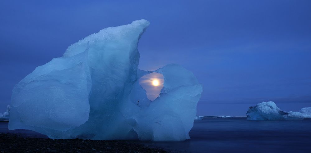 Vollmond am Strand