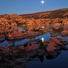 Vollmond am Watson Lake