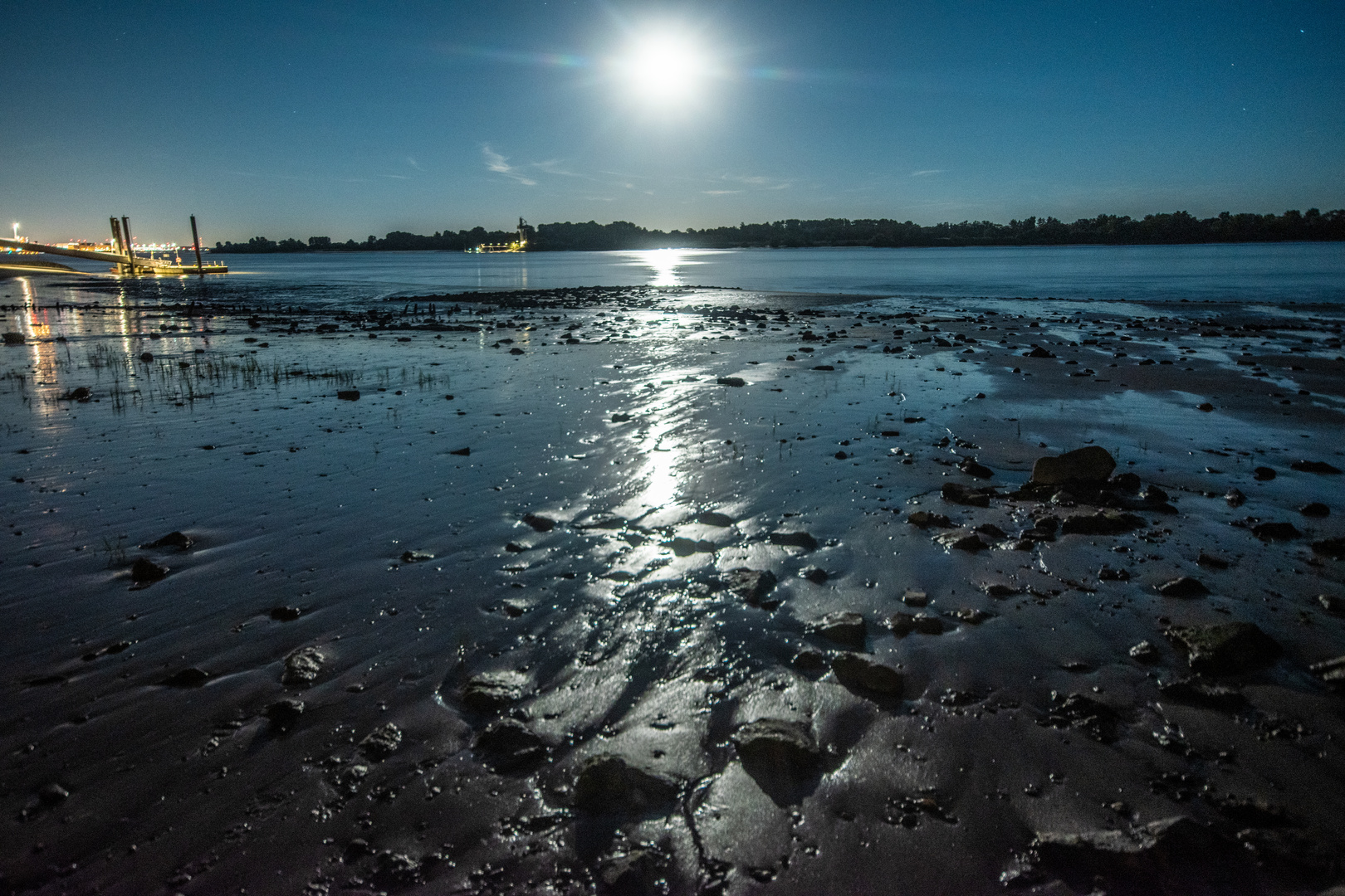 Vollmond am Wittenbergener Strand