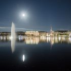 Vollmond an der Binnenalster