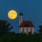 Vollmond an der Kalvarienbergkapelle