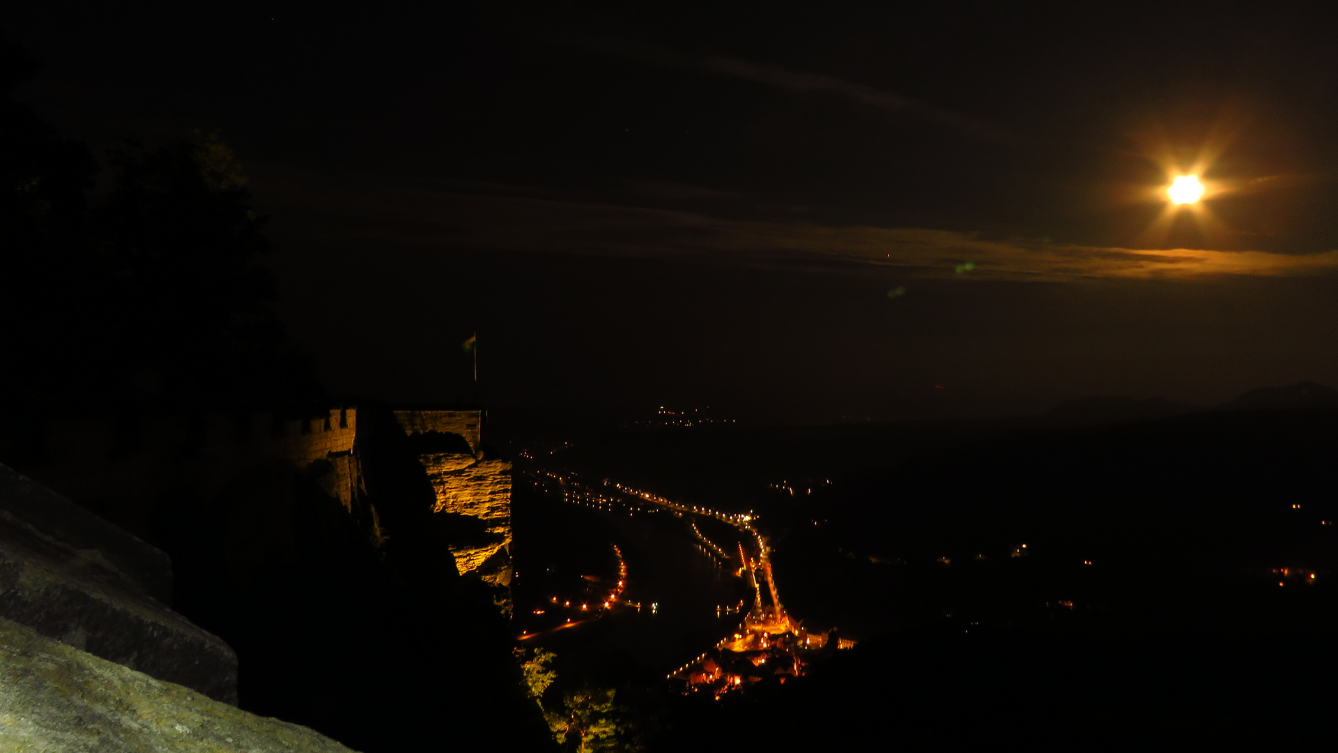 Vollmond an der Königsnase