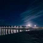 Vollmond an der Landungsbrücke