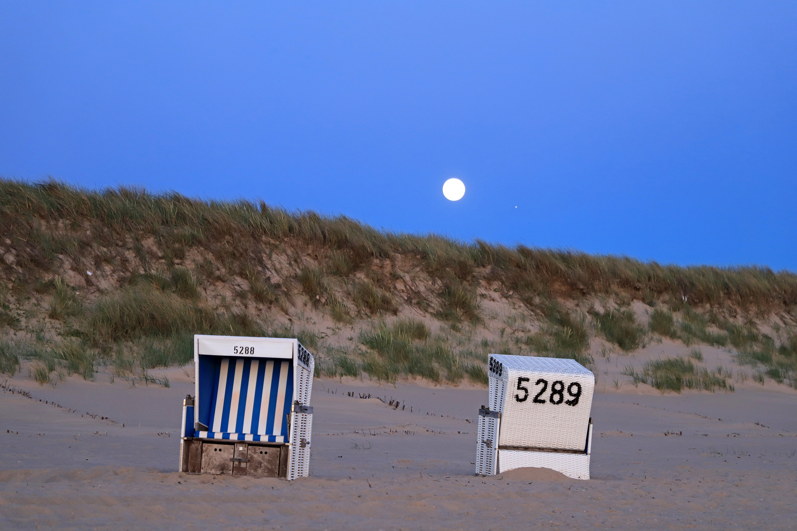 Vollmond an der Nordsee