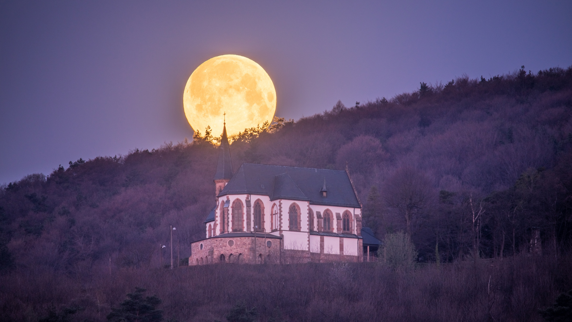 Vollmond an der St. Anna Kapelle...