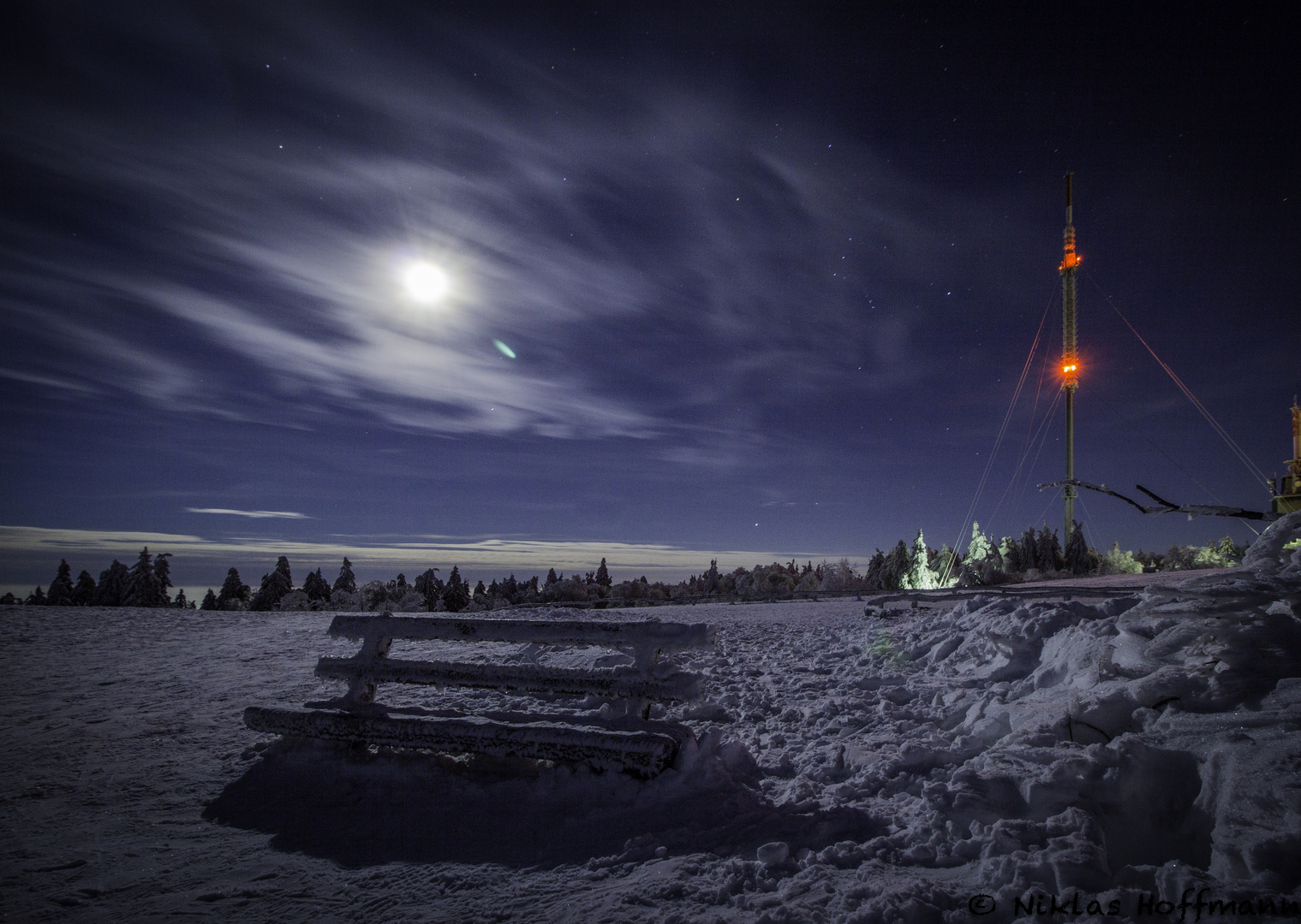 Vollmond auf dem Feldberg