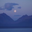 Vollmond auf der Hurtigrutenreise im August 2014