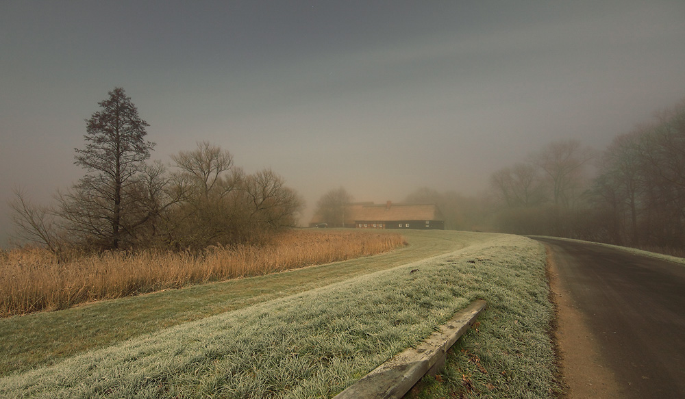 Vollmond, bei -5 °C und Nebel - Morgens um 04:00