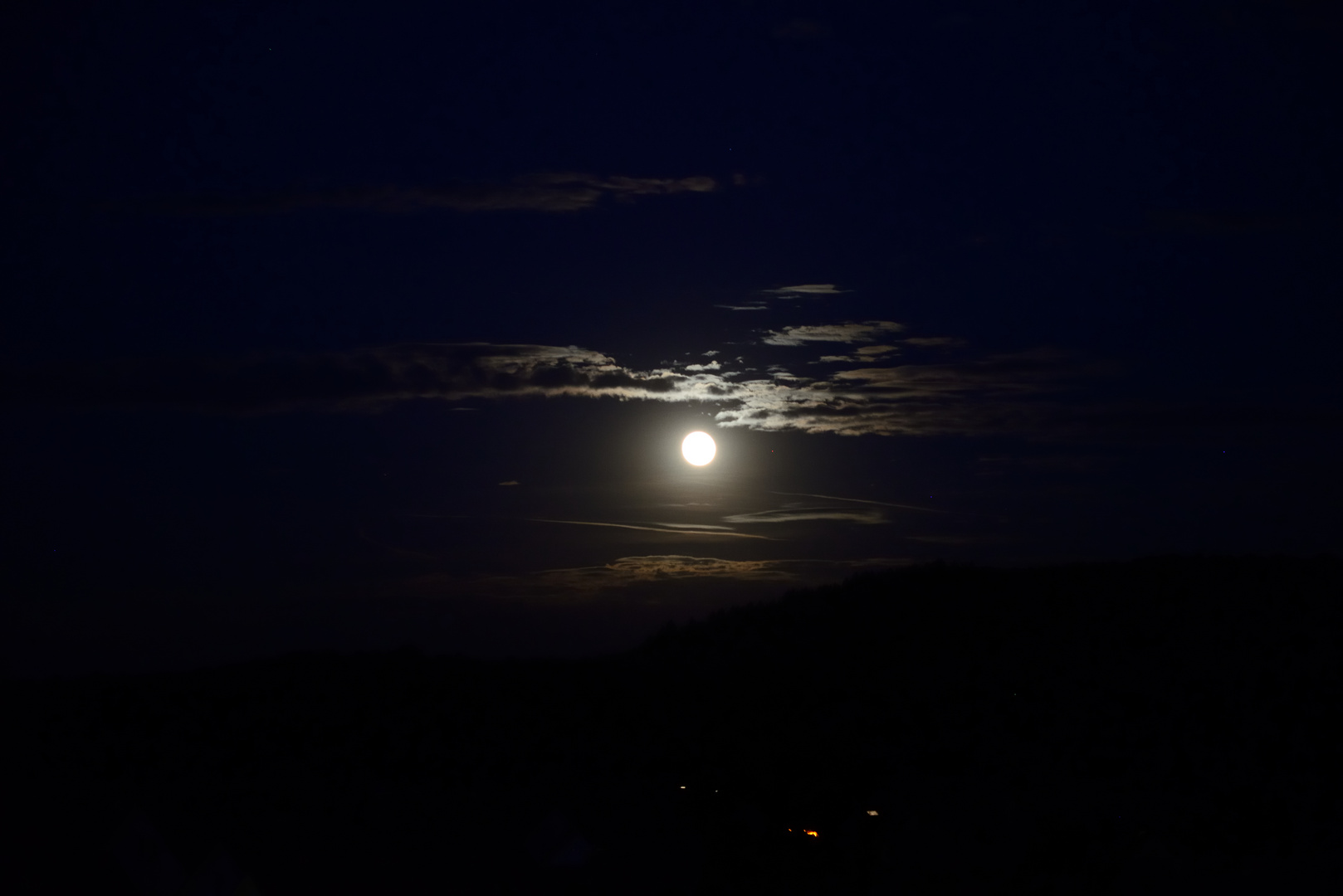 Vollmond bei Mitternacht