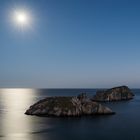 Vollmond bei Santa Ponca, Mirador de les Malgrads, Mallorca