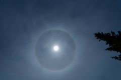 Vollmond-Halo, 22°-Ring 06./07.01.23