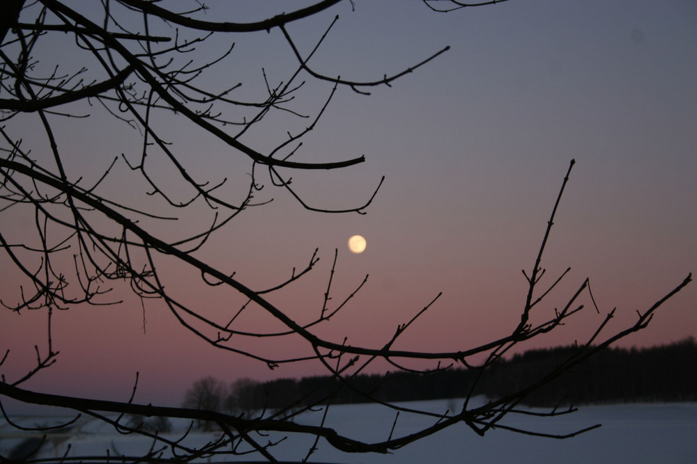 Vollmond im Erzgebirge =)