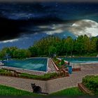 Vollmond im Freibad