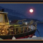 Vollmond im Hafen