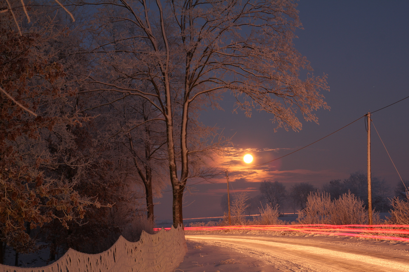 Vollmond im Winter