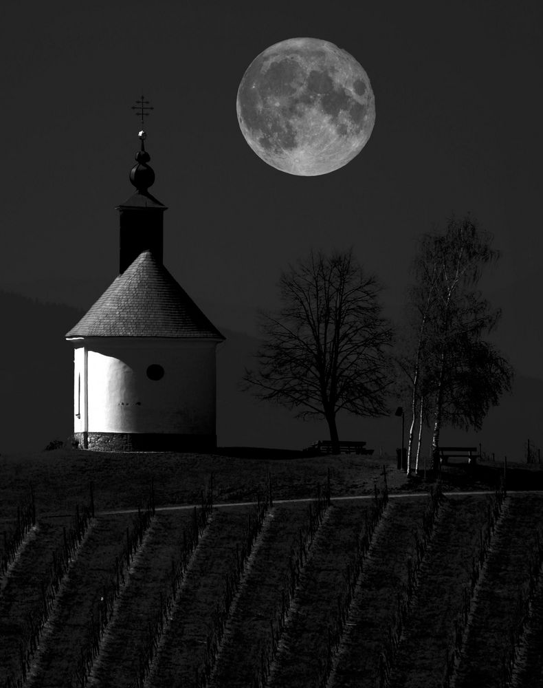 vollmond in der südsteiermark