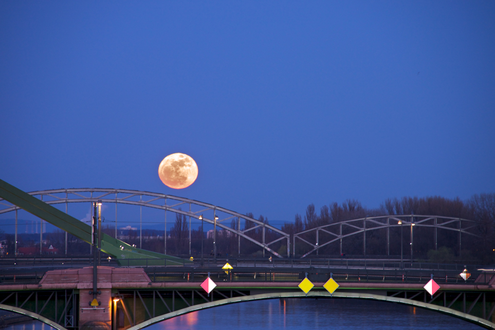 Vollmond in Frankfurt