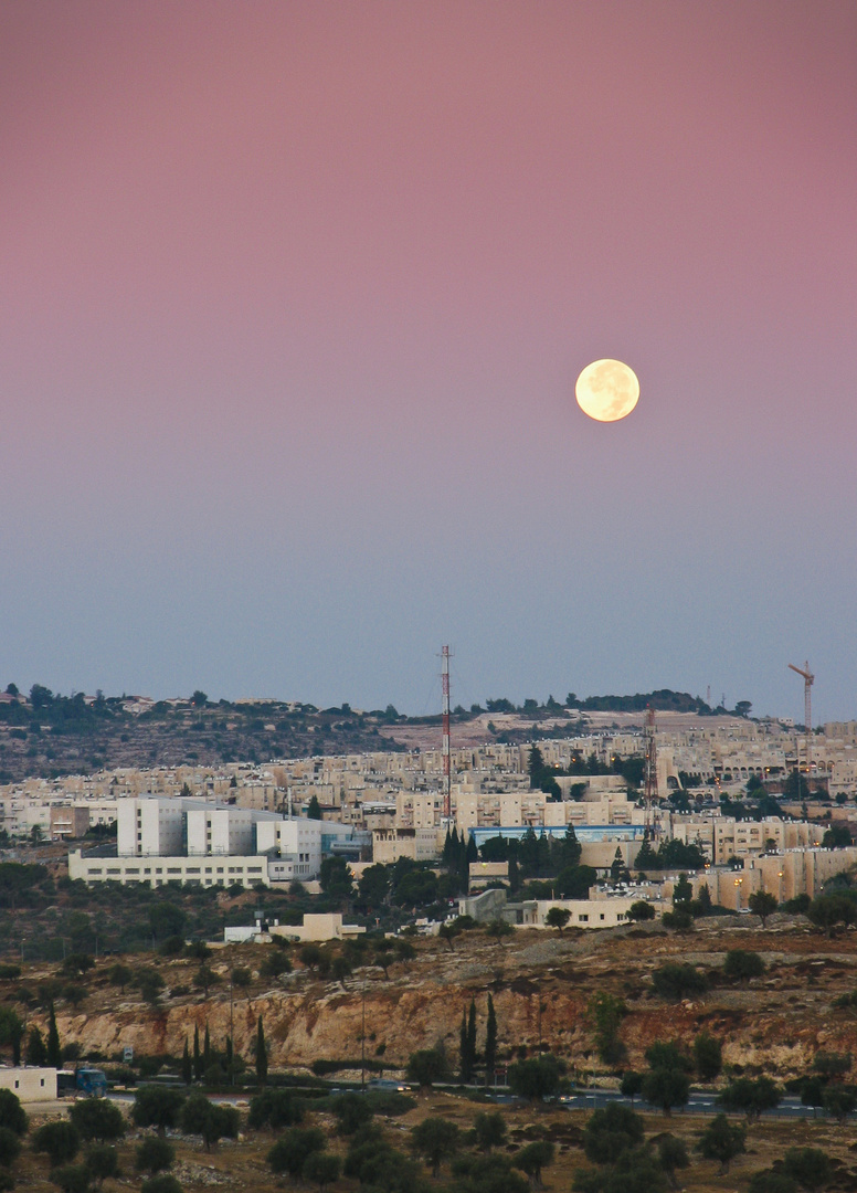 Vollmond in Jerusalem