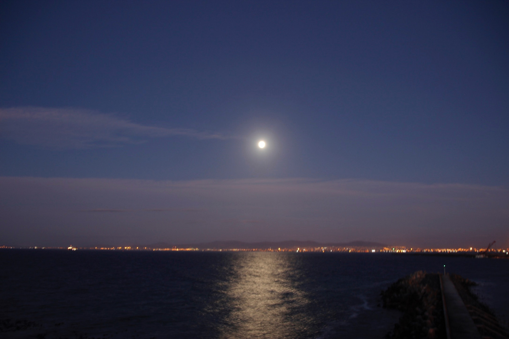 Vollmond in Kapstadt...