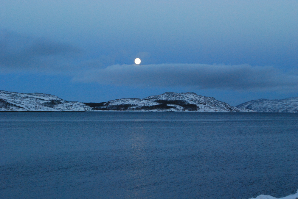 Vollmond in Kirkenes