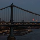 Vollmond - Manhattan Bridge