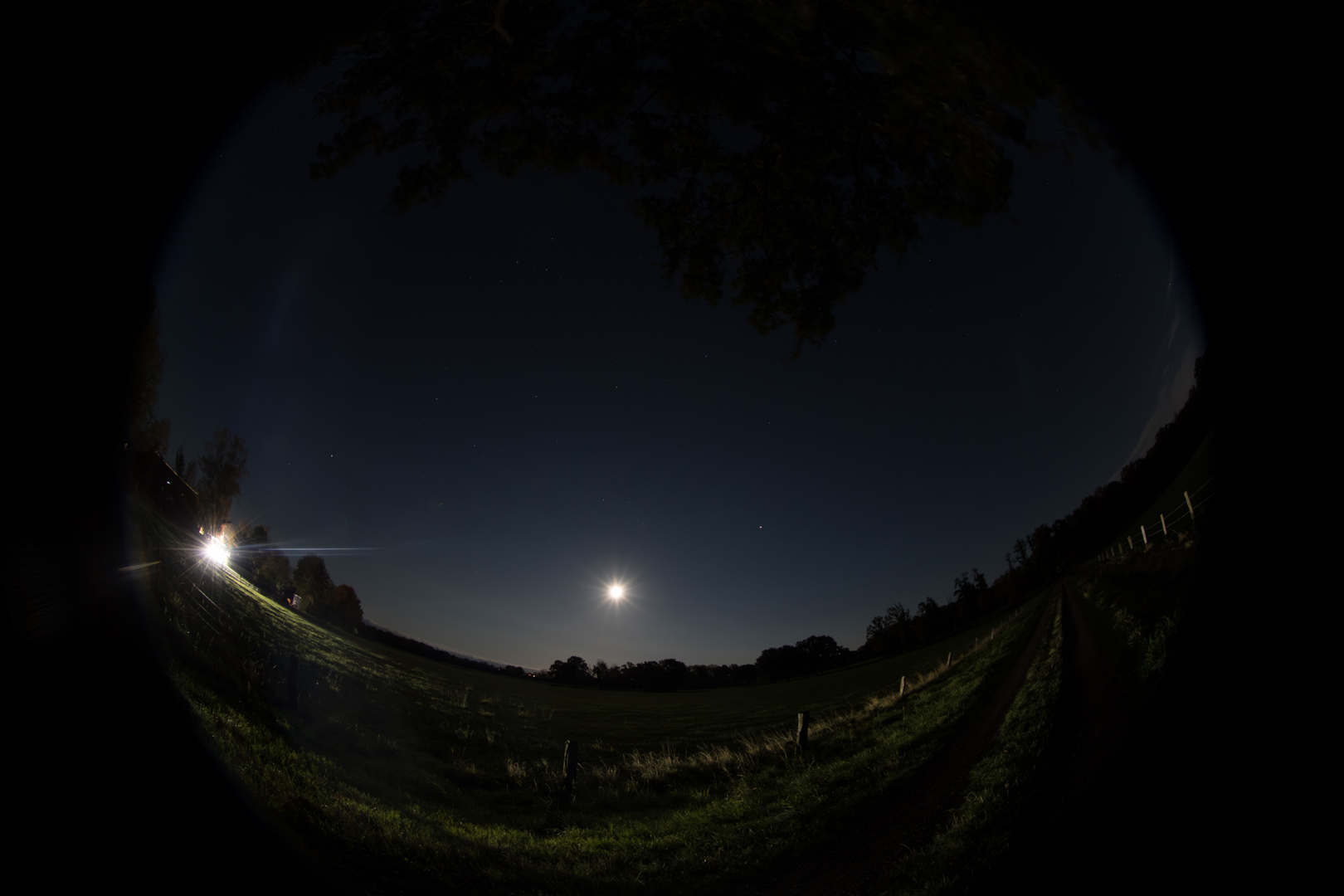 Vollmond,  Milchlaster,  Fisheye,  