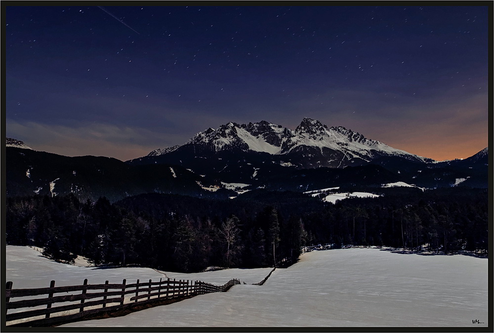 Vollmond-Nacht am Latemar